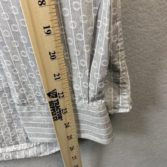 Bugatchi Uomo Dress Shirt Mens‎ 16 1/2 L Button Down 34/35 Shaped Fit Luxury - Picture 6 of 14